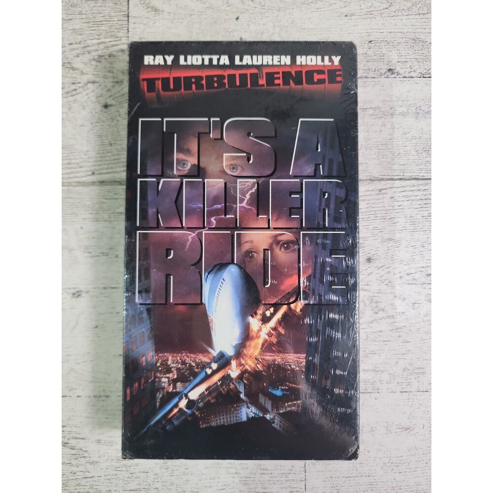 NEW Ray Liotta "Turbulence" VHS 1997 Airplane Horror Movie RARE FACTORY SEALED
